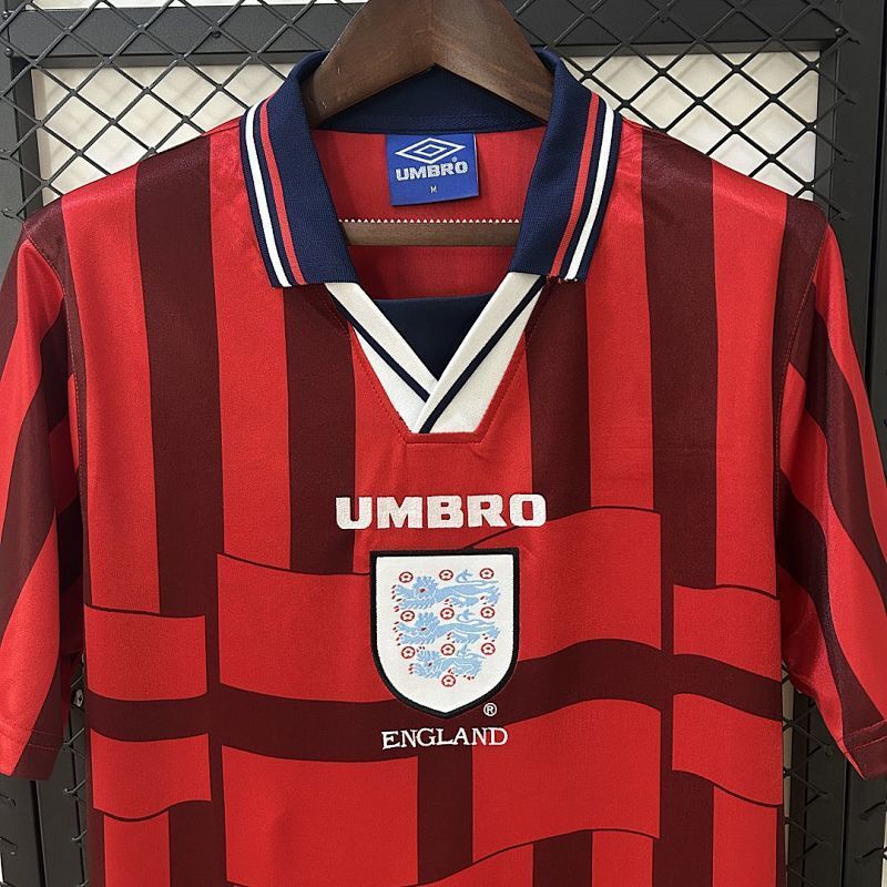 Maillot England Vintage Dropship Extérieur Rétro 1998
