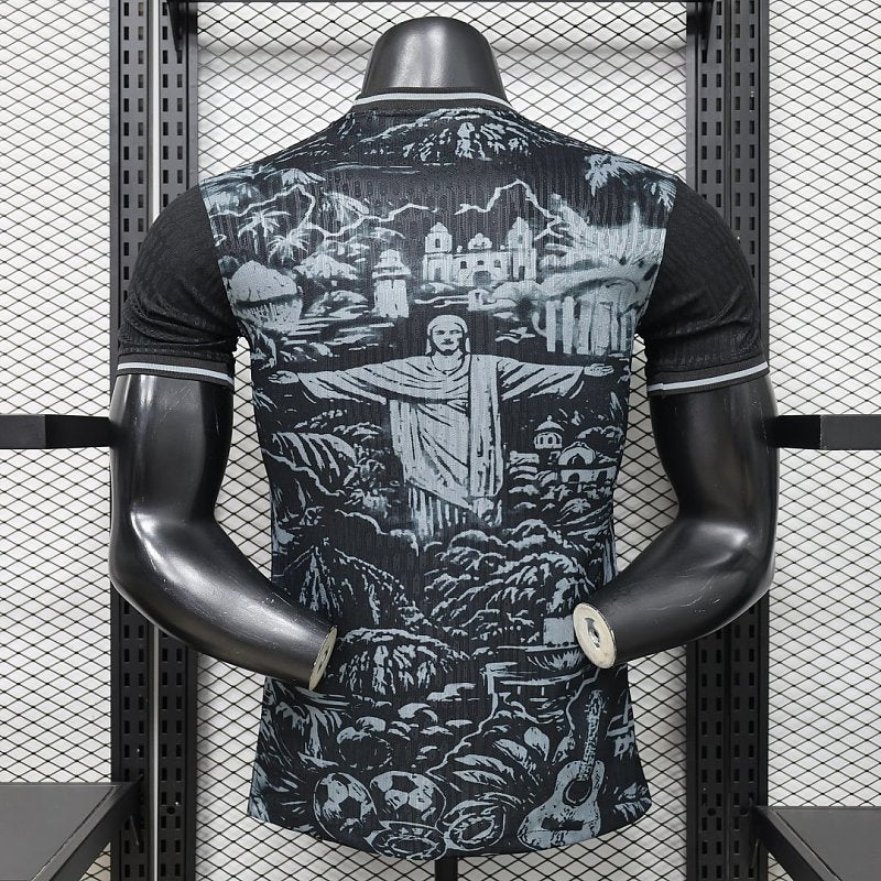 Maillot Brazil Jesus Grey Player Version 26/27