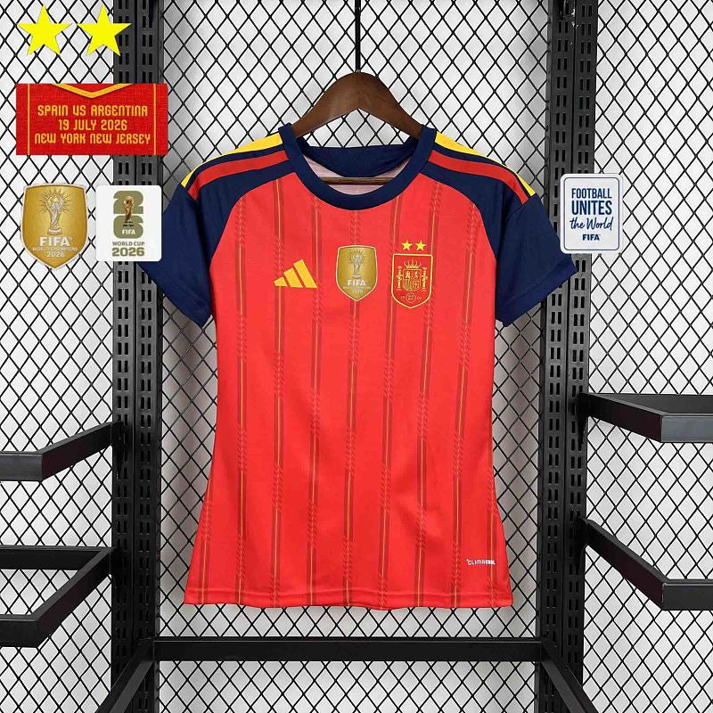Maillot Femme Espagne Domicile 2 Étoiles 2026