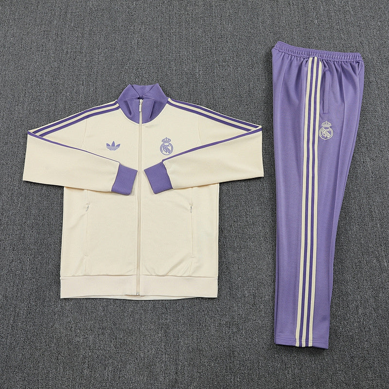 Survêtement Real Madrid Beige&Violet 24/25