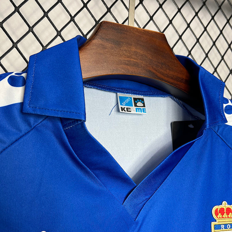 Maillot Real Oviedo Vintage Domicile Rétro 90/91