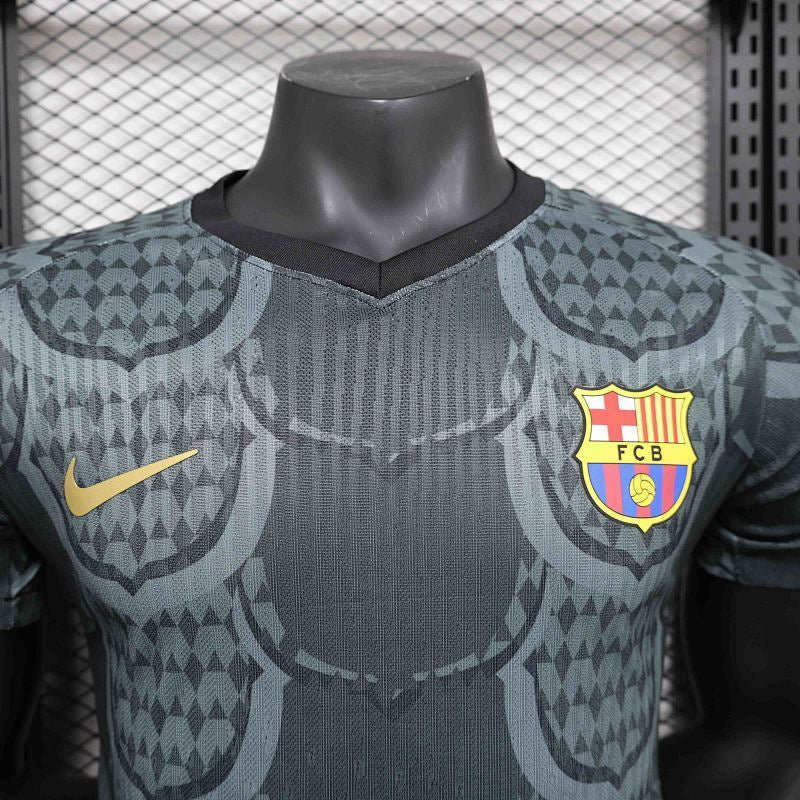 Camiseta FC Barcelona Negro Pre-Partido 24/25