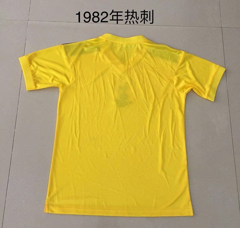 Camiseta Tottenham Amarillo Visitante 82/83