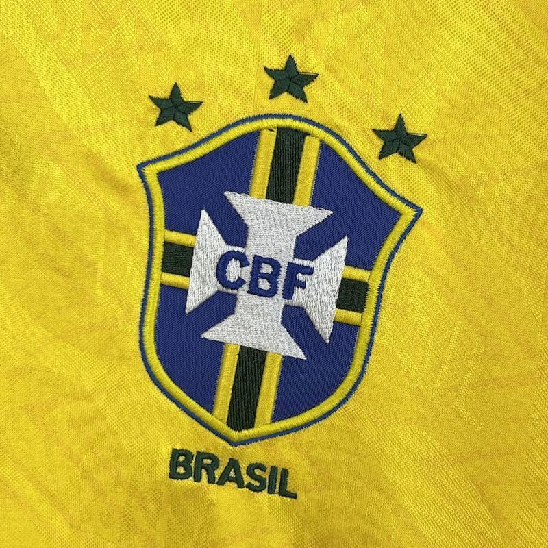 Maillot Brazil Vintage Domicile Rétro 1991/93