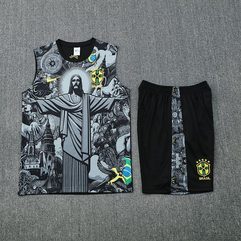 Débardeur Brazil Grey Jesus 25/26