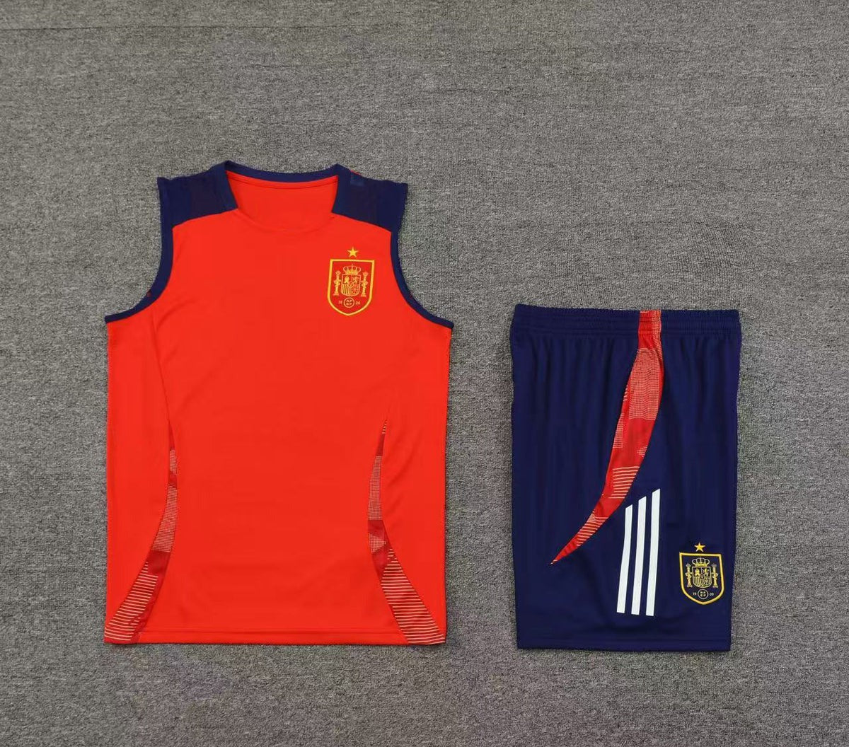 Short + débardeur Espagne Rouge