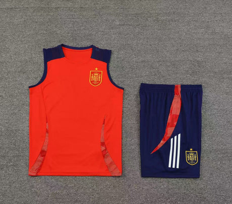 Short + débardeur Espagne Rouge