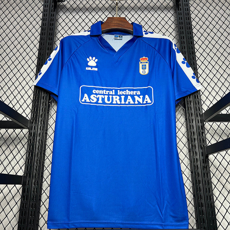 Maillot Real Oviedo Vintage Domicile Rétro 90/91