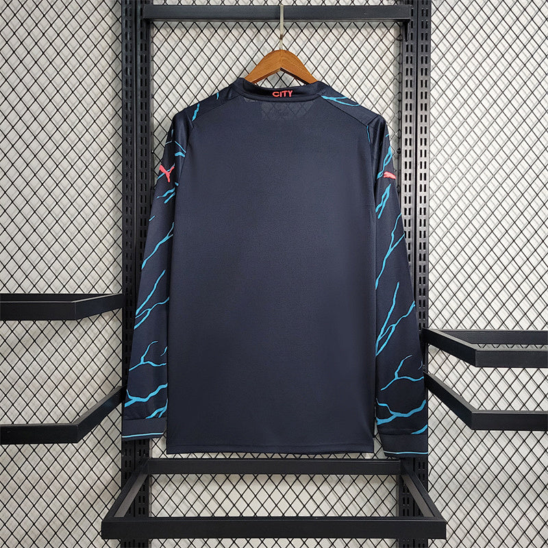 Maillot Manchester City Extérieur Manches Longues 23/24