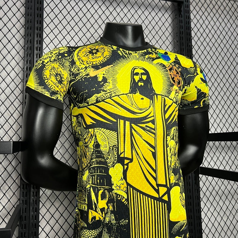 Maillot Brazil Jesus Redeemer Player Version 24/25