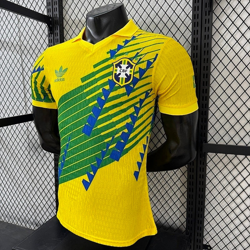 Maillot Brazil Yellow%Green Édition spéciale Player Version 25/26