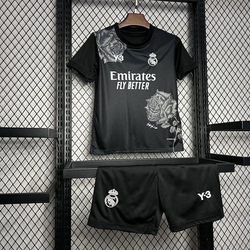 Conjunto Real Madrid Negro Niño 24/25