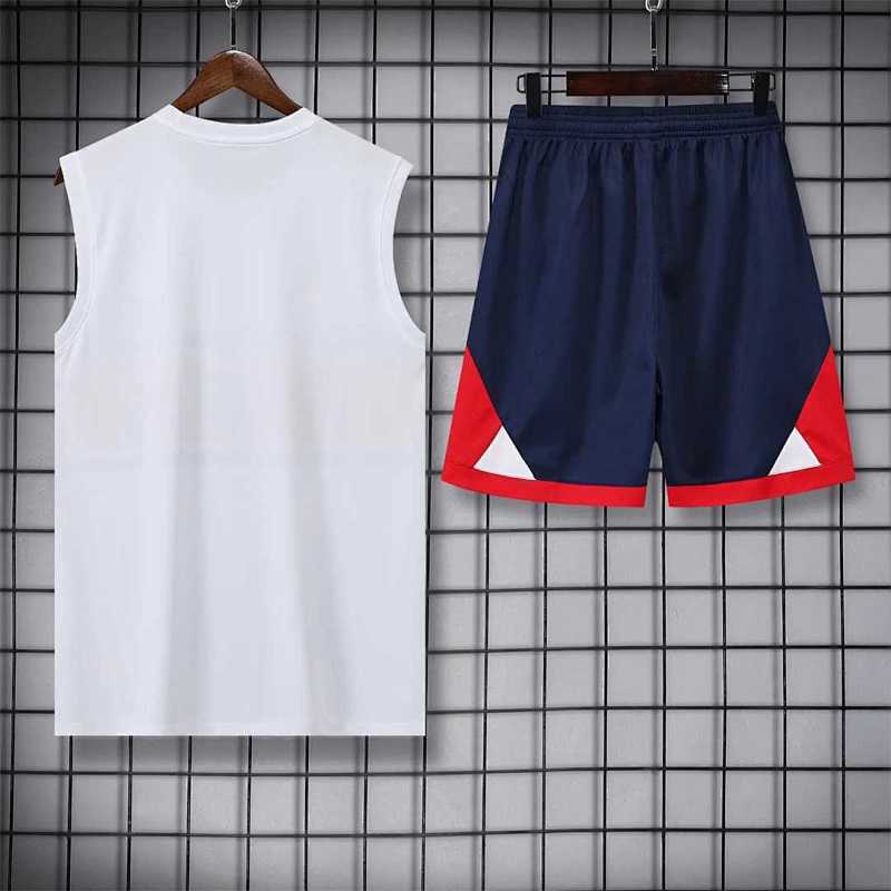 Camiseta sin Mangas PSG Blanco Gris 22/23