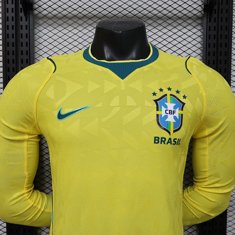 Maillot Brésil Domicile Manches Longues 25/26