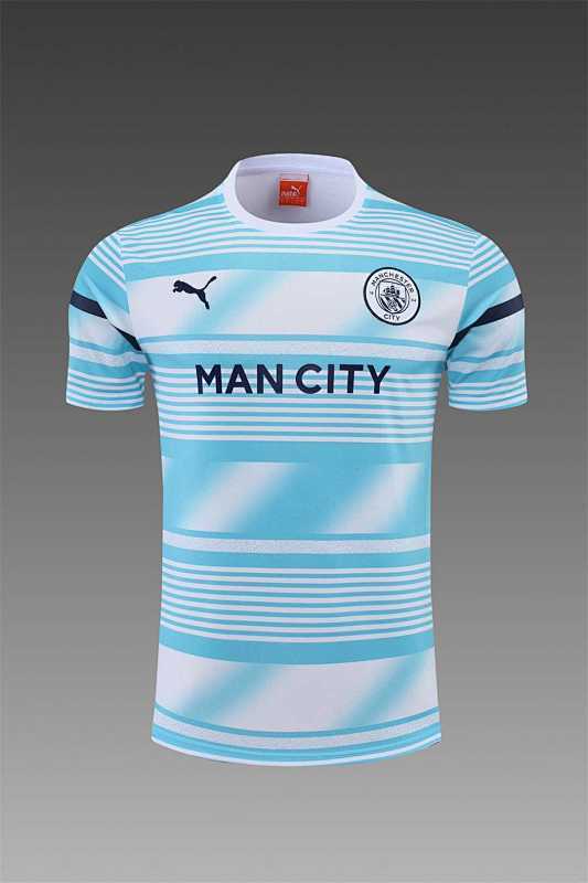 Conjunto Manchester City Azul Blanco Pre-Partido 22/23