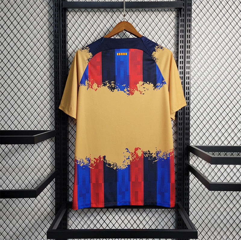Camiseta FC Barcelona Amarillo Pre-Partido 23/24