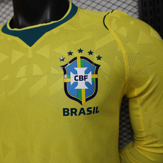 Maillot Brésil Domicile Manches Longues Coupe du Monde 2026