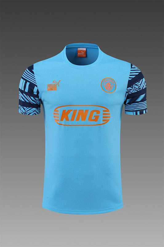 Maillot Manchester City Bleu Prématch 22/23