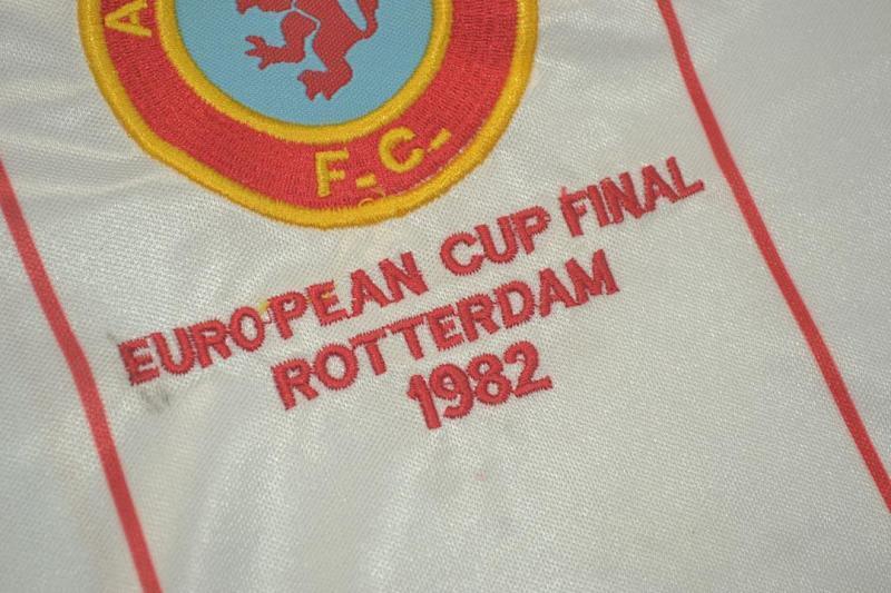 Maillot Aston Villa Blanc Extérieur Rétro 1982
