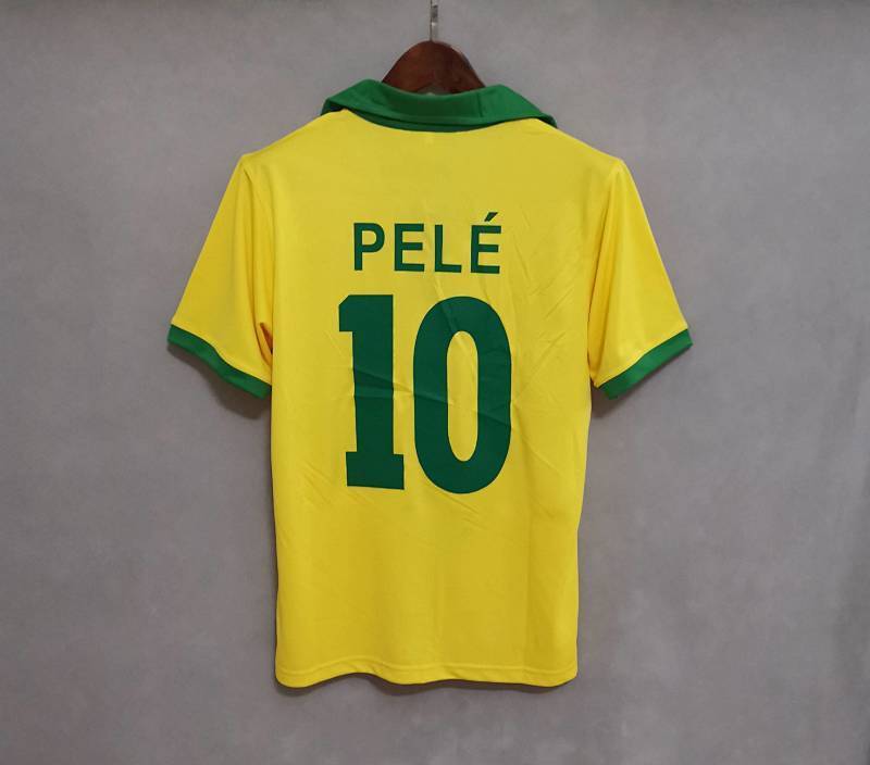 Maillot Brazil yellow Domicile Rétro Vintage
