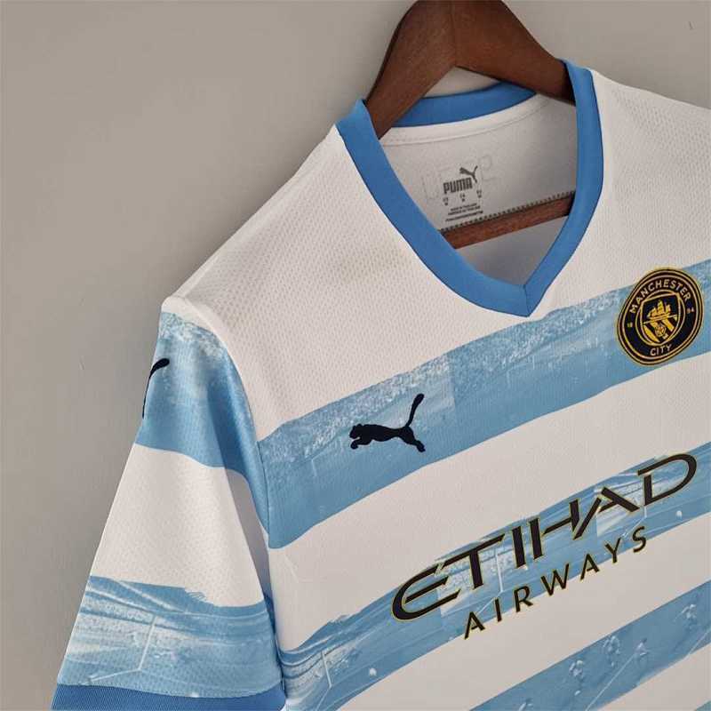 Manchester City Blue White Jersey 22/23