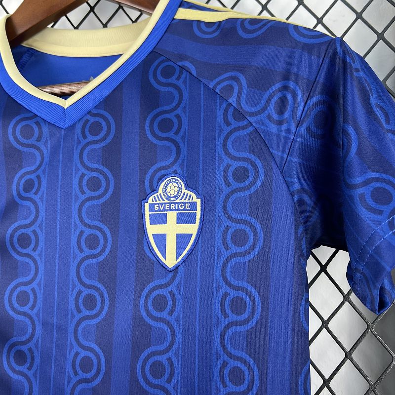 Maillot Suède Extérieur Enfant Coupe du Monde 2026