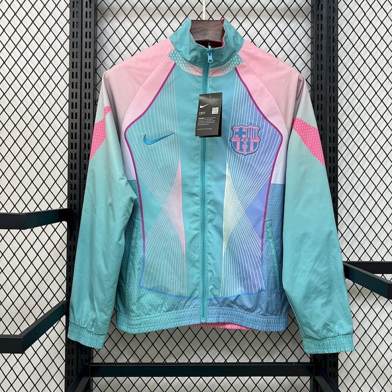 FC Barcelona Pink Green Tracksuit 25/26