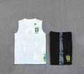 Short + débardeur Brésil Blanc Camouflage
