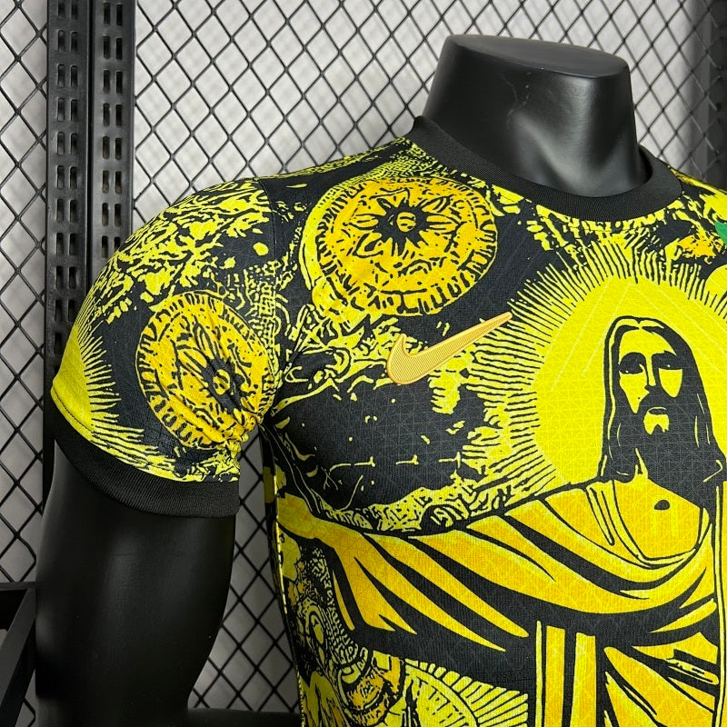 Maillot Brazil Jesus Redeemer Player Version 24/25