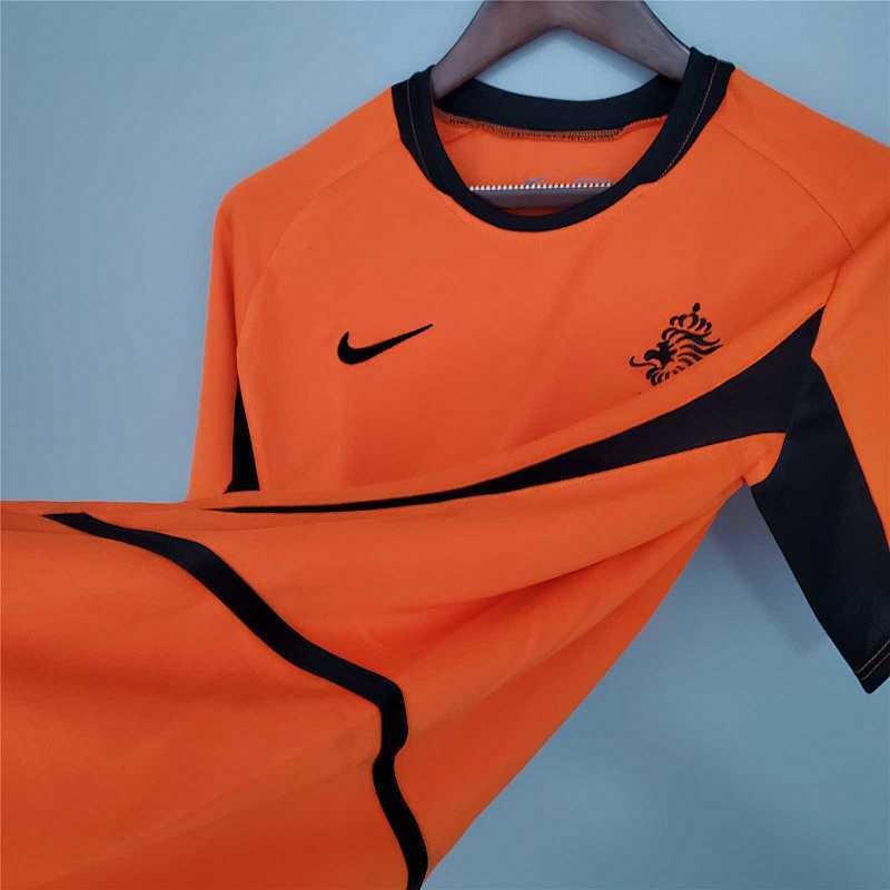 Camiseta Países Bajos Naranja Local Retro 2002