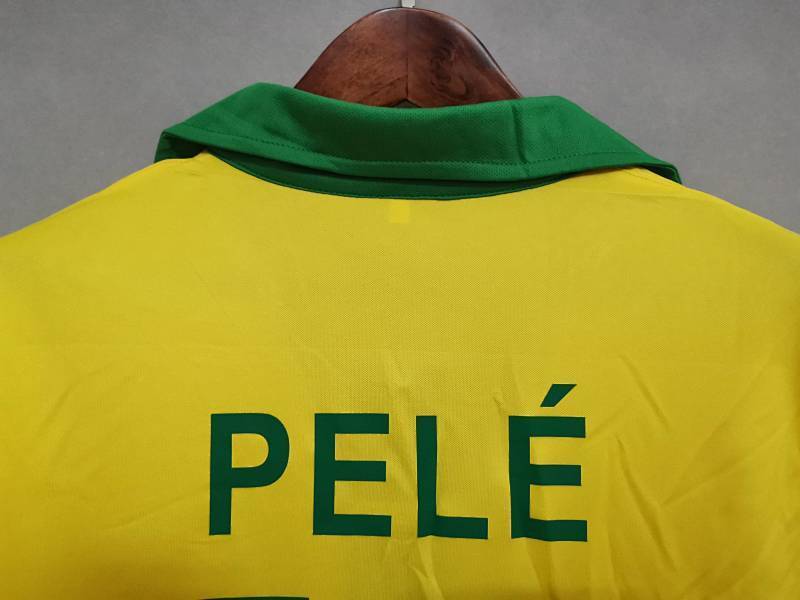 Maillot Brazil yellow Domicile Rétro Vintage