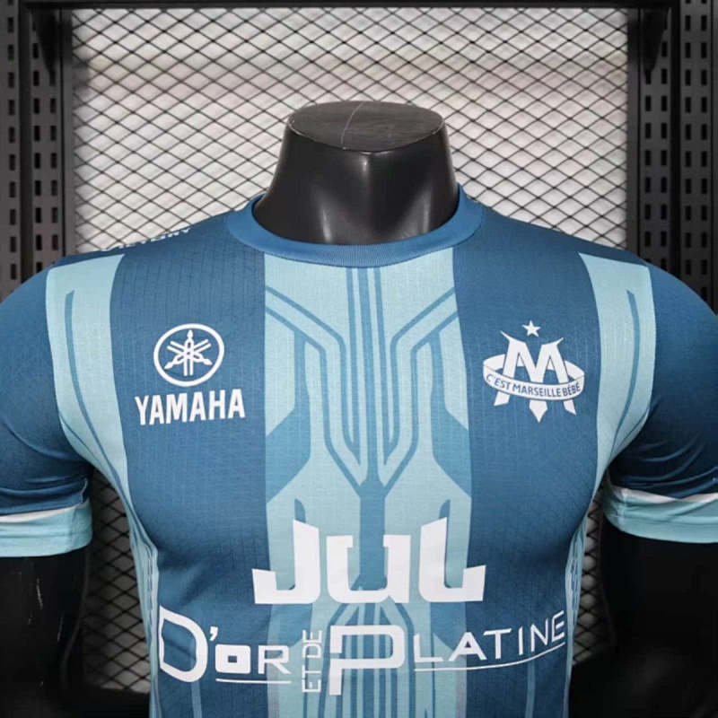 Maillot Marseille Bleu Player Version 25/26