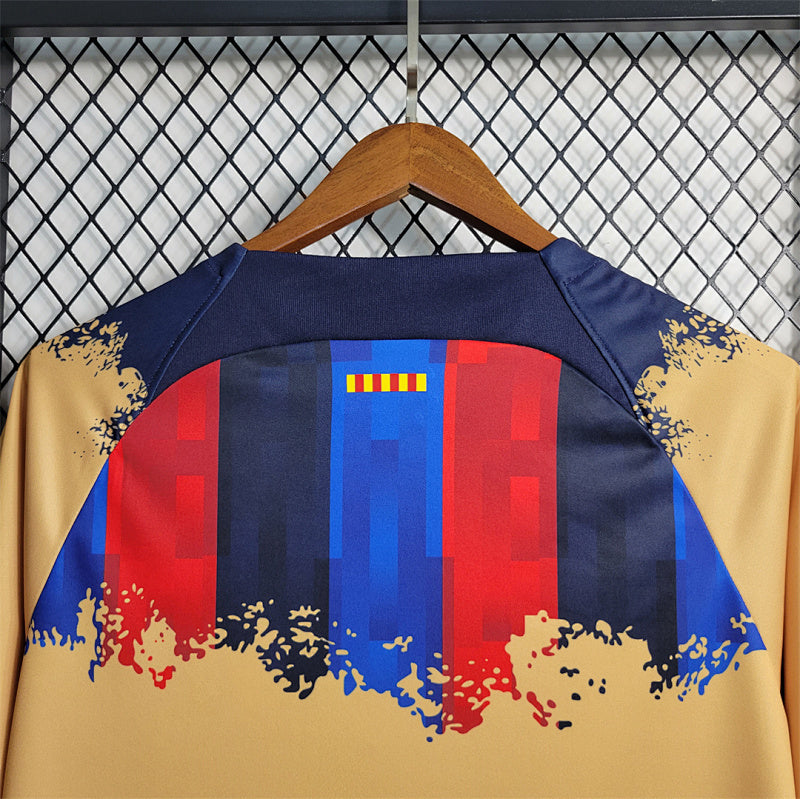 Camiseta FC Barcelona Amarillo Pre-Partido 23/24