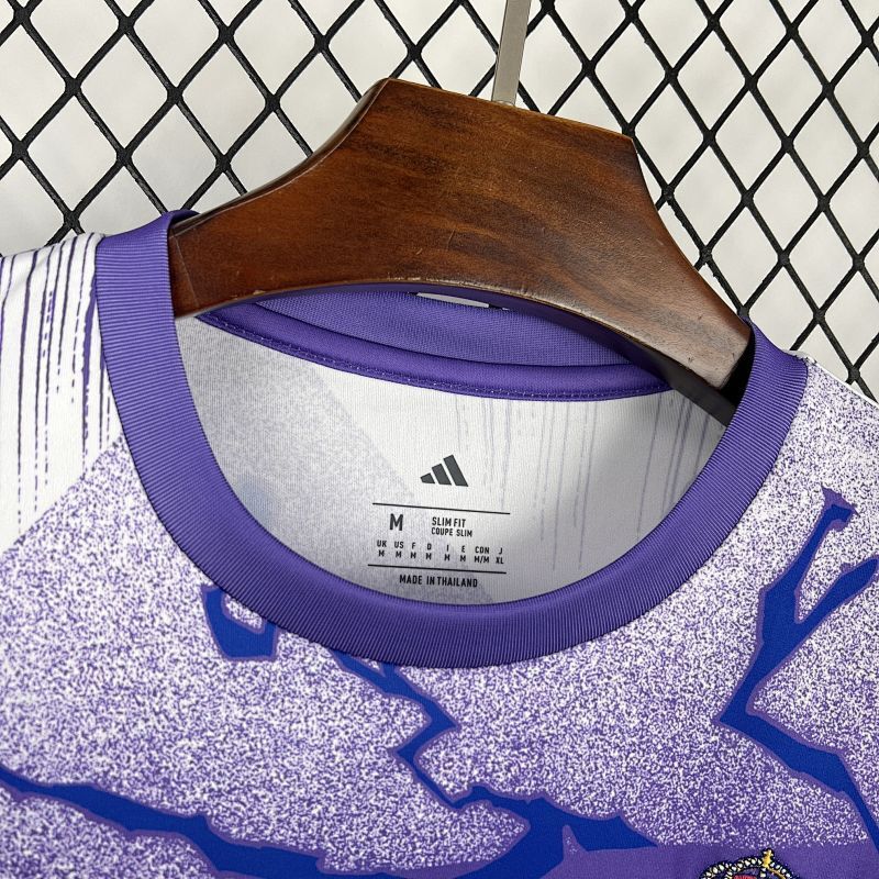 Maillot Real Madrid Blanc&Violet Prématch 25/26