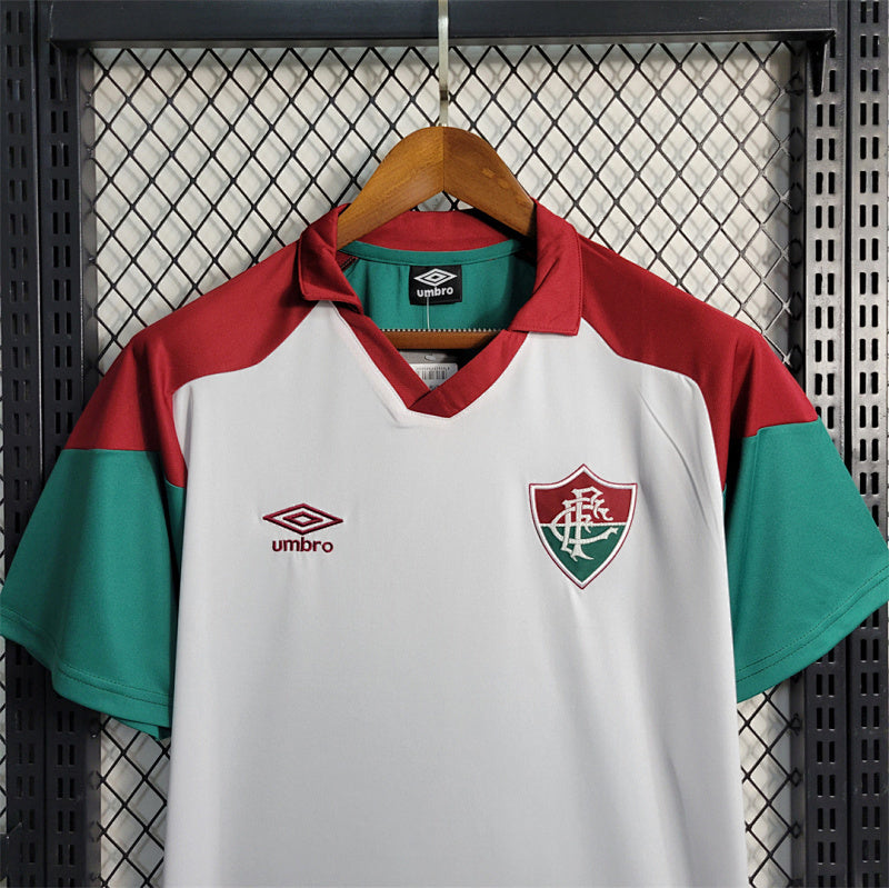 Maillot Fluminense Prématch Blanc Rouge et Vert 23/24