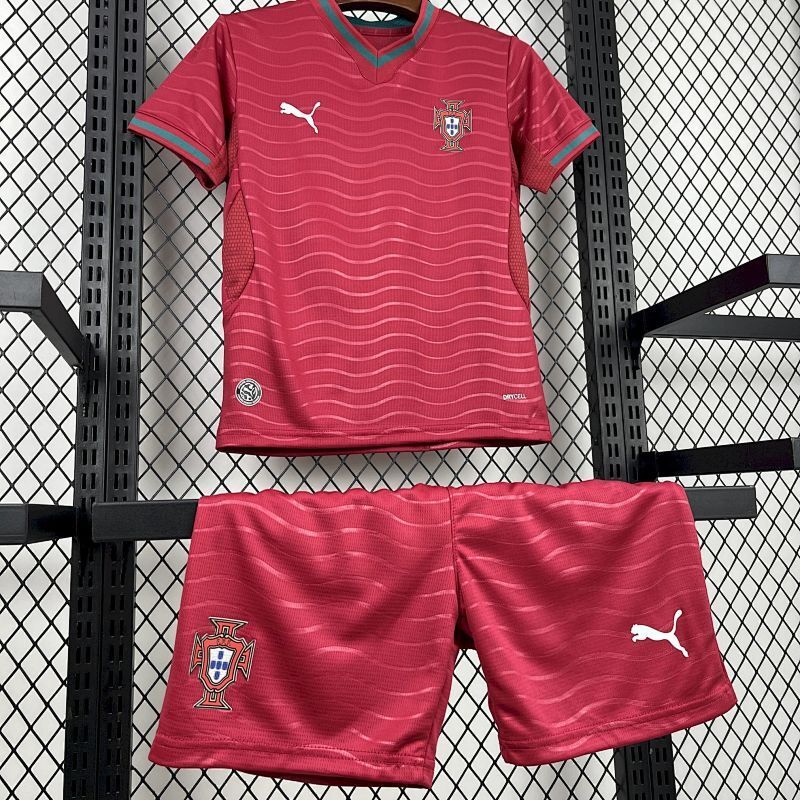 Maillot Portugal Domicile Enfant Coupe du Monde 2026