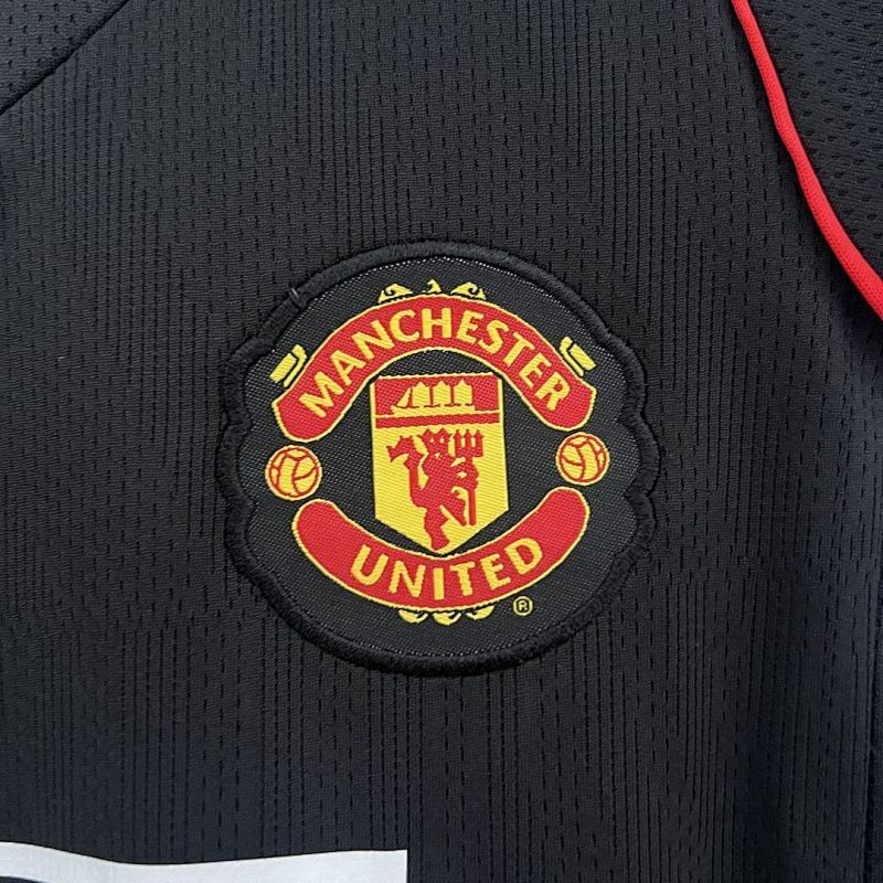 Conjunto Niño Manchester United Visitante 07/08