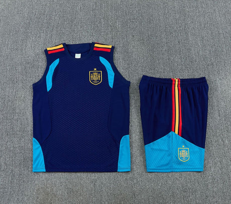 Short + débardeur Espagne Bleu Roi 26/27