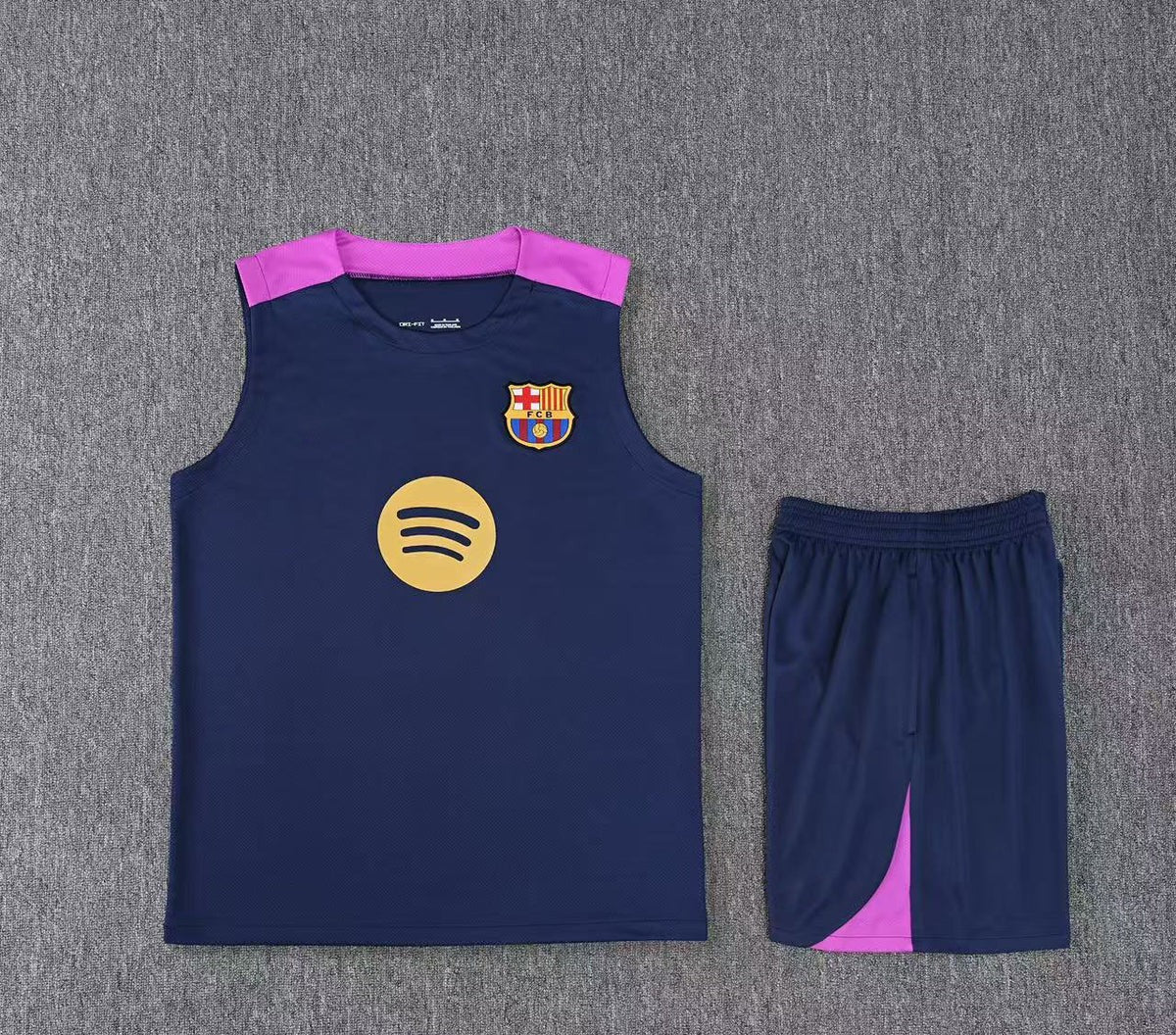 Short + débardeur FC Barcelone Bleu Marine