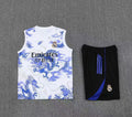 Short + débardeur Real Madrid Blanc Marbre