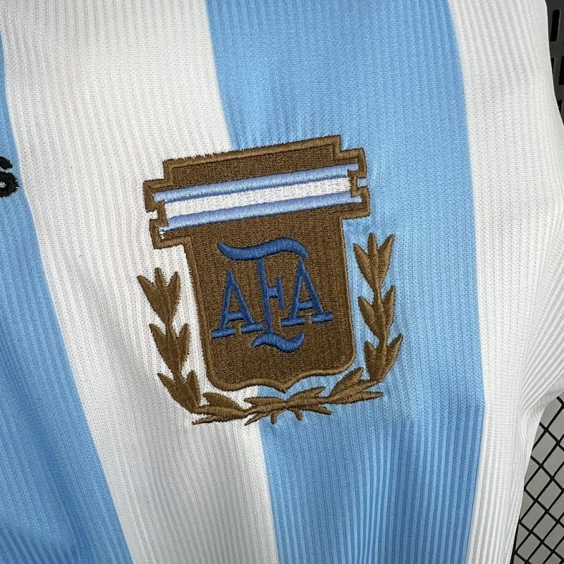 Maillot Argentine Vintage Domicile Rétro 1998