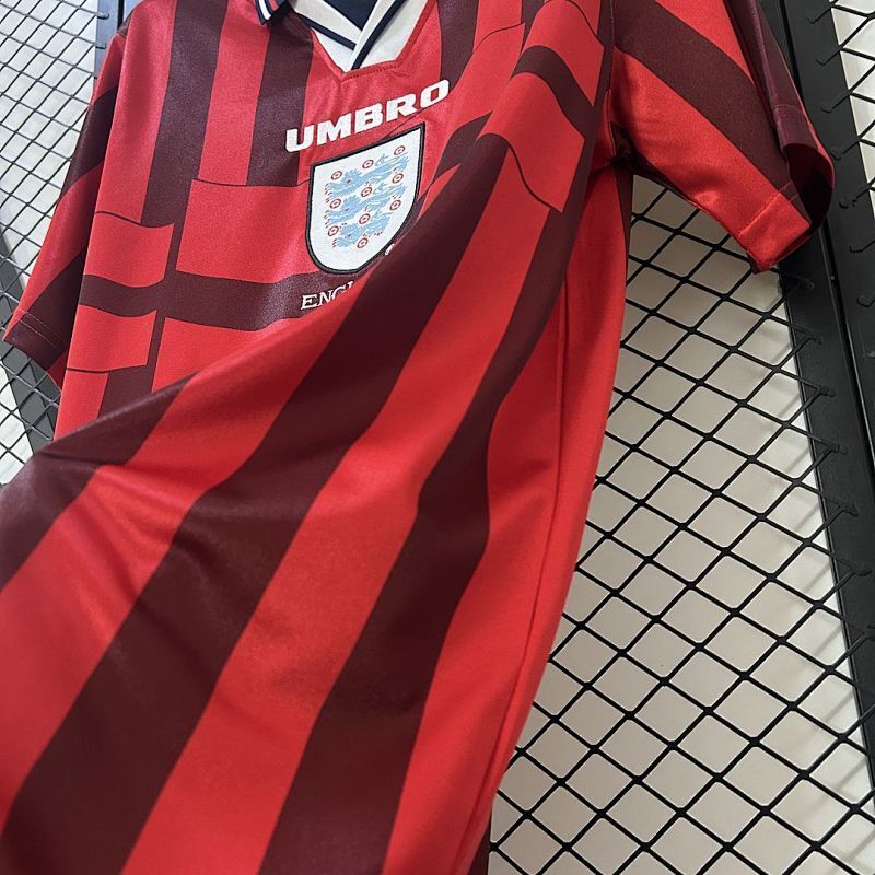 Maillot England Vintage Dropship Extérieur Rétro 1998