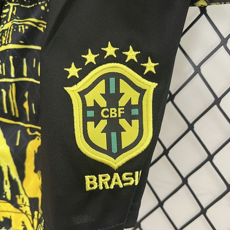 Ensemble Enfant Brazil Jesus Yellow Édition spéciale 24/25
