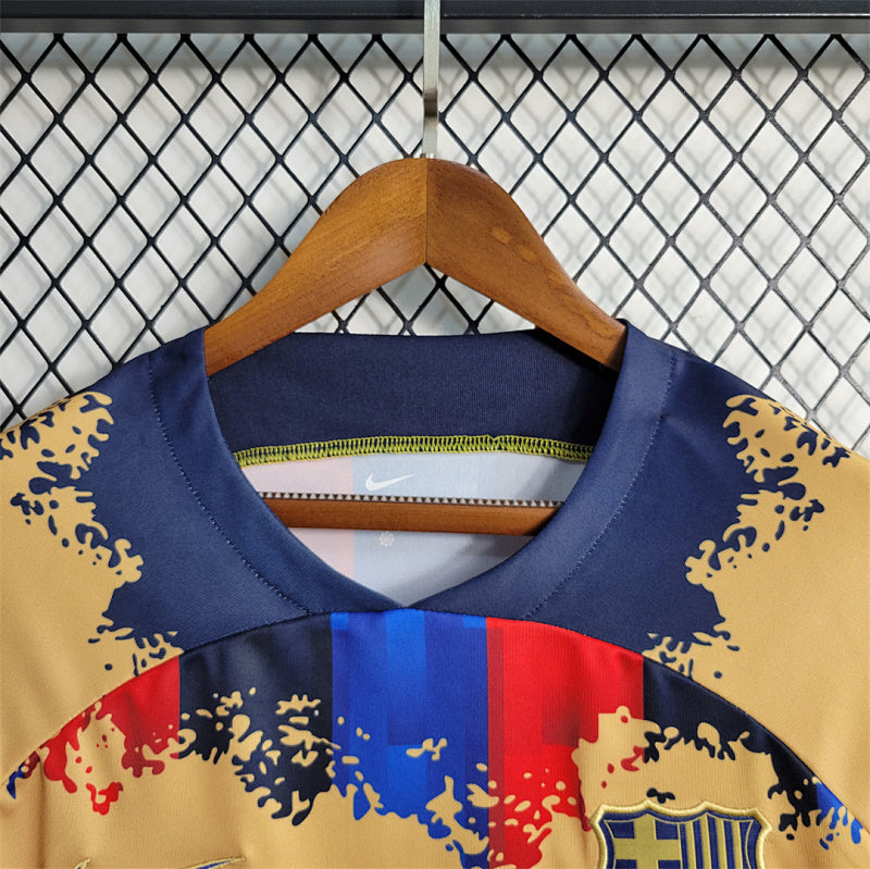 Camiseta FC Barcelona Amarillo Pre-Partido 23/24