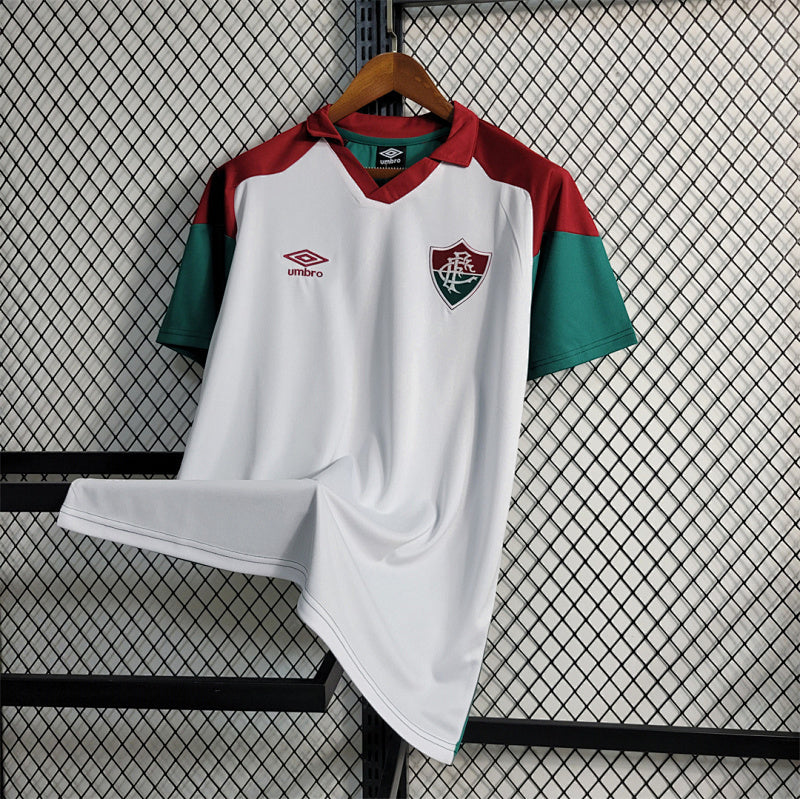 Maillot Fluminense Prématch Blanc Rouge et Vert 23/24