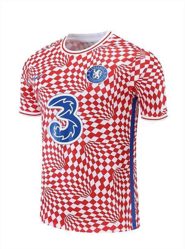 Conjunto Chelsea Blanco Rojo Pre-Partido 22/23