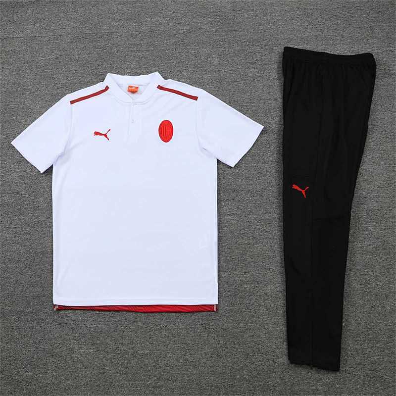 Polo AC Milan Blanc