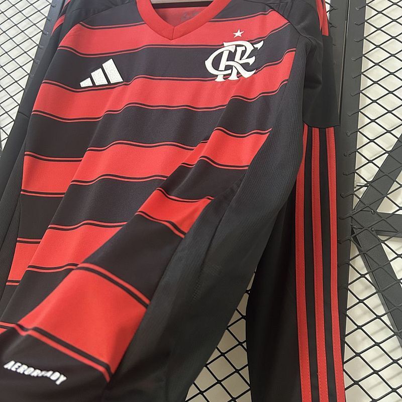 Camiseta Flamengo Local Manga Larga 25/26