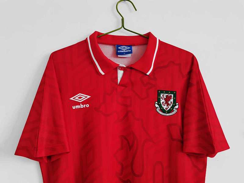 Pays de Galles Home Retro Jersey 1992
