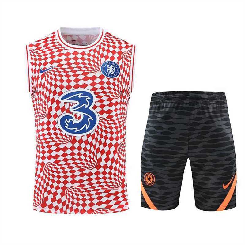 Camiseta sin Mangas Chelsea Blanco Rojo 22/23